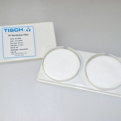 Polypropylene Membrane Filters, 8.0um, 47mm, Nonsterile, 200/Pk