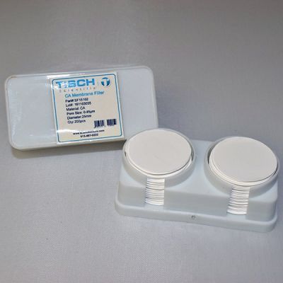 Membrane Filter, CA, 0.45um, 25mm, Nonsterile, 200 Pk