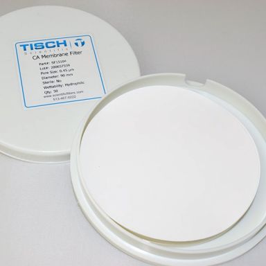 Membrane Filter, CA, 0.45um, 90mm, Nonsterile, 100/Pk
