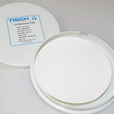 Membrane Filter, CA, 0.45um, 90mm, Nonsterile, 100/Pk