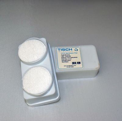 PTFE Membrane Filters, 0.1um, 25mm, Nonsterile, 200/Pk