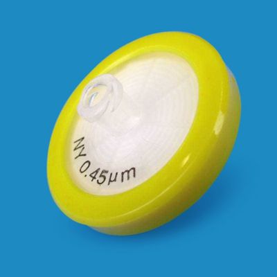Nylon Syringe Filters, 0.45um, 40mm OD, Luer-Lok/Luer Slip, Nonsterile, 100/Pk