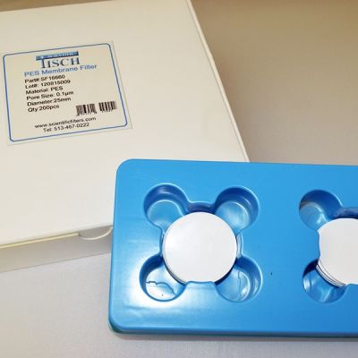 PES Membrane Filter, 0.1um, 25mm, Nonsterile, 200 Pk