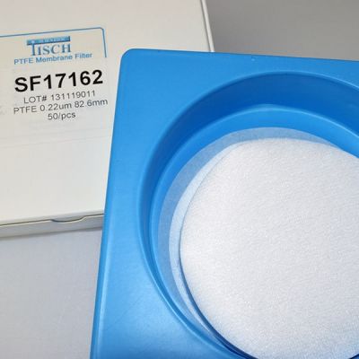 PTFE Membrane Filters, 0.22 um, 82.6mm, Nonsterile, 100/Pk