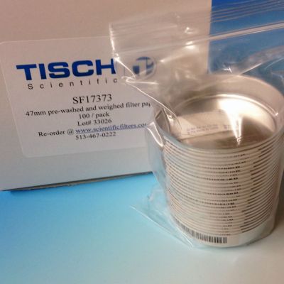 Prewashed & Weighed Filter Paper, 934ah Material, 1.5 Micron, 47mm, 100 per pack, SF1737