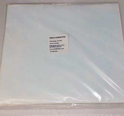 PVDF Membrane Filters, 0.45um, 260mm x 300mm, Nonsterile, 50/Pk