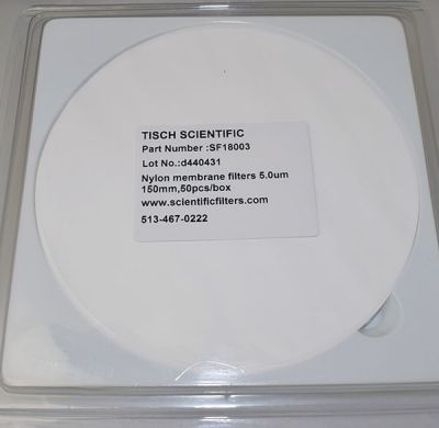 Nylon Membrane Filter, 5.0um, 150mm, Nonsterile, 50 Pk