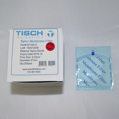 Nylon Membrane Filter, 0.22 um, 47mm, Sterile, 200 Pk