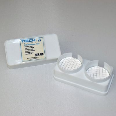 MCE Membrane Filters, White w/Black Grid, 0.8um, 25mm, Nonsterile, 100/Pk