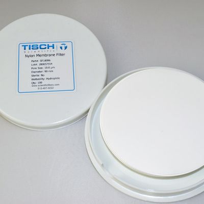 Nylon Membrane Filter, 10.0um, 90mm, Nonsterile, 100/Pk