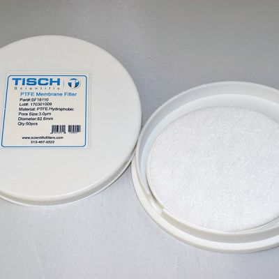 PTFE Membrane Filters, 3.0um, 82.6mm, Nonsterile, 50/Pk