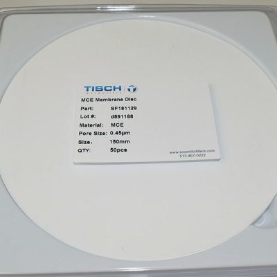 MCE Designed for TOC Determinations, .45 um, Prerinsed, 150mm Diameter, 50/Pk