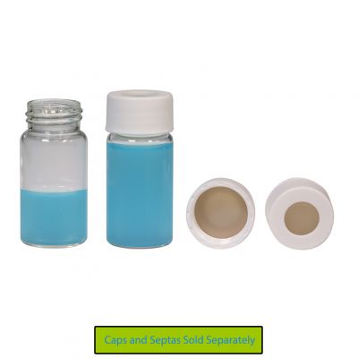Screw Top 8mm Clear Type 1 Glass 1.5mL HPLC Autosampler Vials, 100/Pk