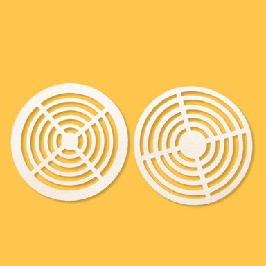 Glass Fiber Filter w/ Slots, 100 pcs/Pk, for Anderson Cascade Impactor