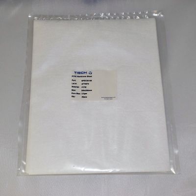 PTFE Hydrophobic Membrane Filters, 2.0um, 8 in x 10in, Nonsterile, 20 Pk