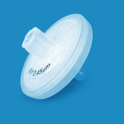 Nylon Syringe Filters, w/ Glass PreFilter, 0.45um, 25mm, Luer-Lok/Luer Slip, 100Pk
