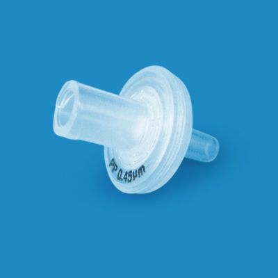Polypropylene Syringe Filters, 0.45um, 13mm, Luer-Lok/Luer Slip, Nonsterile, 100/Pk