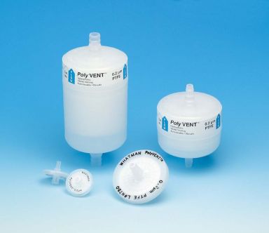SteriVent Filter 36, 0.2um, Inlet 3/8" to 1/2" Stepped Hose Barb, Outlet 3/8" to 1/2" - 1pc
