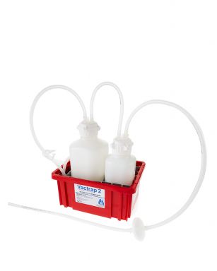 Vactrap, 2L + 1L, PP, Red Bin, 1/4" ID Tubing, 1/EA