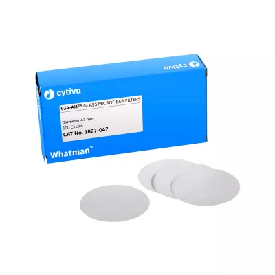 Grade 934-AH Filter for Total Suspended Solids Analysis, 24mm Circle, 100/Pk