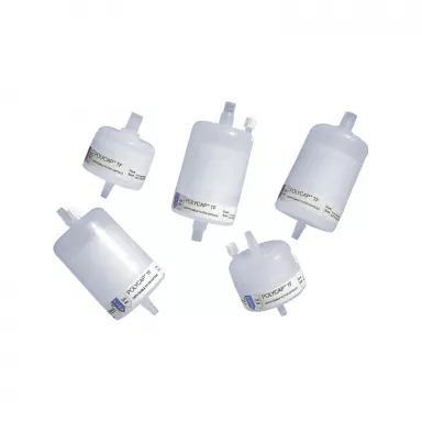 POLYCap 36 0.2 PTFE 5/Pk , 1/4 to 3/8 Inch Step Barb Inlet & Outlet Connection