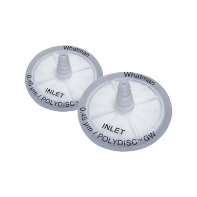 Poly Disc GW Filter 50mm, Nylon w/ Quartz Fiber PreFilter, 0.45um (20 pcs)