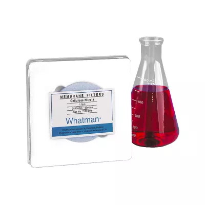 Cellulose Nitrate Membrane Circle, Plain, 0.2um Pore Size, 90mm, 25/Pk