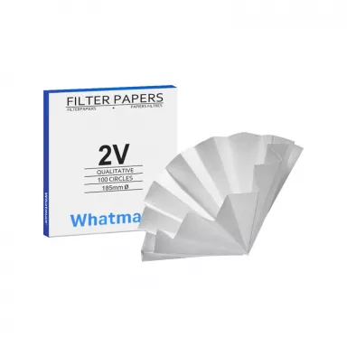 Grade 597 1/2 Qualitative Filter Paper Folded (Prepleated), 150mm, 100/Pk