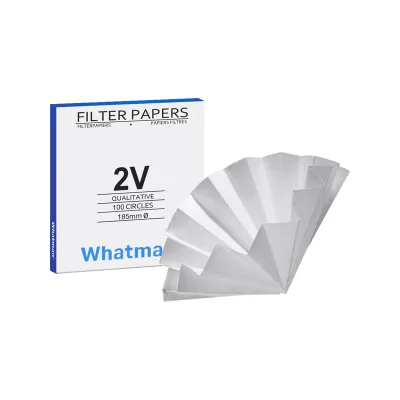 Grade 2V Qualitative Filter Paper, Pre-Folded, 150mm Circle, 100/Pk