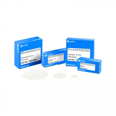 Grade GF/A Fine Retention Filter, 1.6um, 25mm D Circle, Binder-Free, 100/Pk