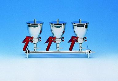 AS310/3 3-Place Vacuum Filtration System, Stainless Steel 500 ml, w/ Rapid Closure Clamp, 1 Piece