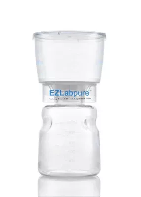 EZLabpure Bottle Top Vacuum Filter, 0.2um PES, 500 mL, Sterile, 12/CS