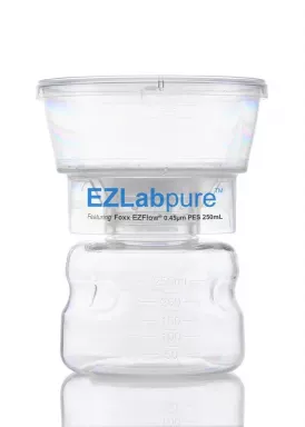 EZLabpure(TM) Bottle Top Vacuum Filter Units with 0.45 um PES Membrane, 250 mL, 12/CS