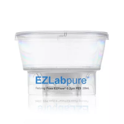 EZLabpure Bottle Top Vacuum Filter, 0.2um PES, 250 mL, Sterile, 24/CS