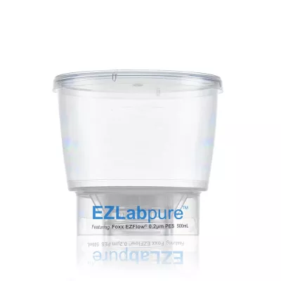 EZLabpure Bottle Top Vacuum Filter, 0.2um PES, 500 mL, Sterile, 24/CS
