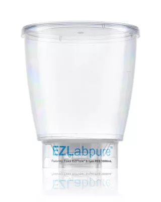 EZLabpure Bottle Top Vacuum Filter, 0.1um PES, 1,000 mL, Sterile, 24/CS