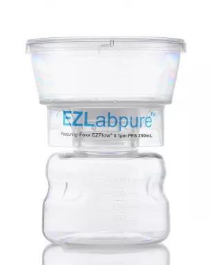 EZLabpure(TM) Bottle Top Vacuum Filter Units with 0.1 um PES Membrane for Mycoplasma Removal, 12/CS