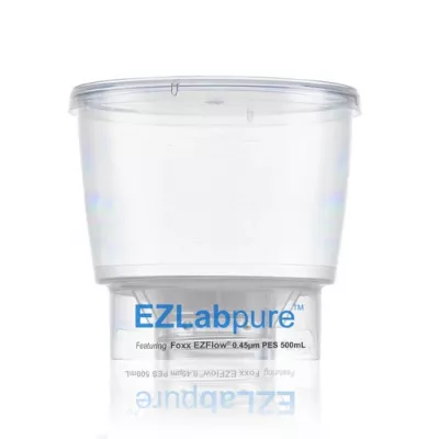 EZLabpure Bottle Top Vacuum Filter, 0.45um PES, 500 mL, Sterile, 24/CS