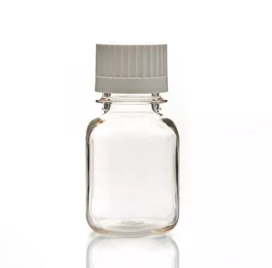 EZBio(R) 125 mL PETG Media Bottles, Sterile with 38-430 mm White Closed VersaCap Closures, 24/PK