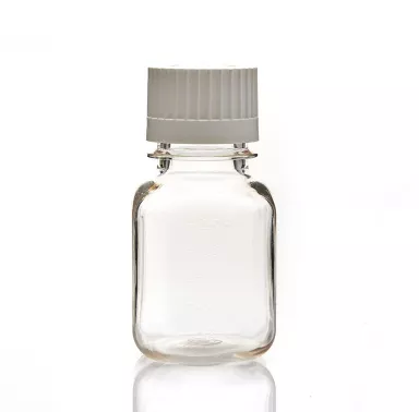 EZBio(R) 125 mL PC Media Bottles, Sterile with 38-430 mm White Closed VersaCap Closures, 24/PK
