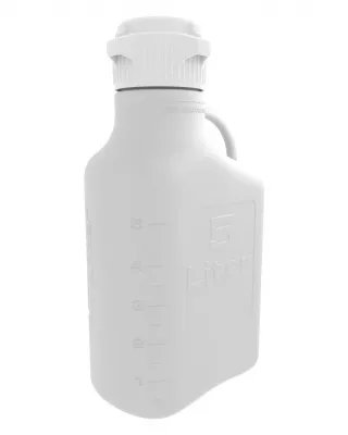 EZgrip 5 L (1 Gal) HDPE Carboy, 83B VersaCap, w/ Spigot, 1/EA