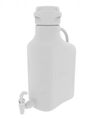 EZgrip 10 L (2.5 Gal) HDPE Carboy, 83B VersaCap, 1/EA