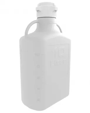 EZgrip(R) 10 L HDPE Space Saving Carboy with Leakproof Spigot, 83B VersaCap, 1/EA