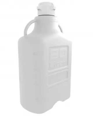 EZgrip 20 L (5 Gal) HDPE Carboy, 83B VersaCap, 1/EA