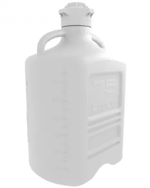 EZgrip(R) 75 L HDPE Space Saving Carboy with Wide Mouth 120mm VersaCap, Large Pinched Handles, 1/EA