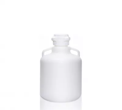 EZLabpure 10 L HDPE Round Carboy, 83B VersaCap, 1/EA