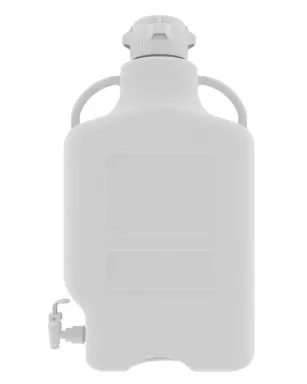 EZgrip(R) 20 L PP Space Saving Carboy with Leakproof Spigot, 83B VersaCap, 1/EA