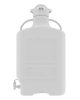 EZgrip 40 L (10 Gal) PP Carboy, 120mm VersaCap, w/ Spigot, 1/EA