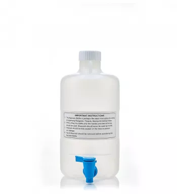 EZLabpure(TM) Aspirator Bottle 5 L, PP, White Cap With Spigot, 1/EA