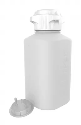 HD PP Vacuum Bottle, 4 L, 83 mm (83B) VersaCap, 2x 1/4" Barbs, 1/EA